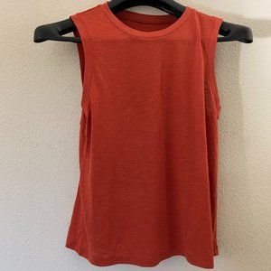 All In Motion Women XS Tank Top Open Back Athleisure Orange Crew Neck New New Wi